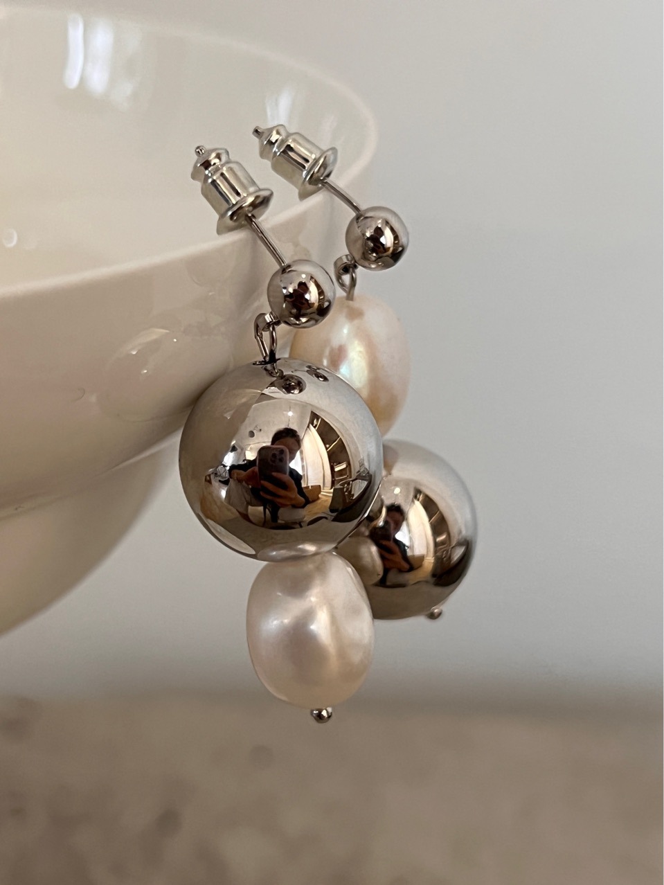 Patchwork Design Simple Style Style 1 Pair Simple Style Heart Shape Patchwork Copper Drop Earrings