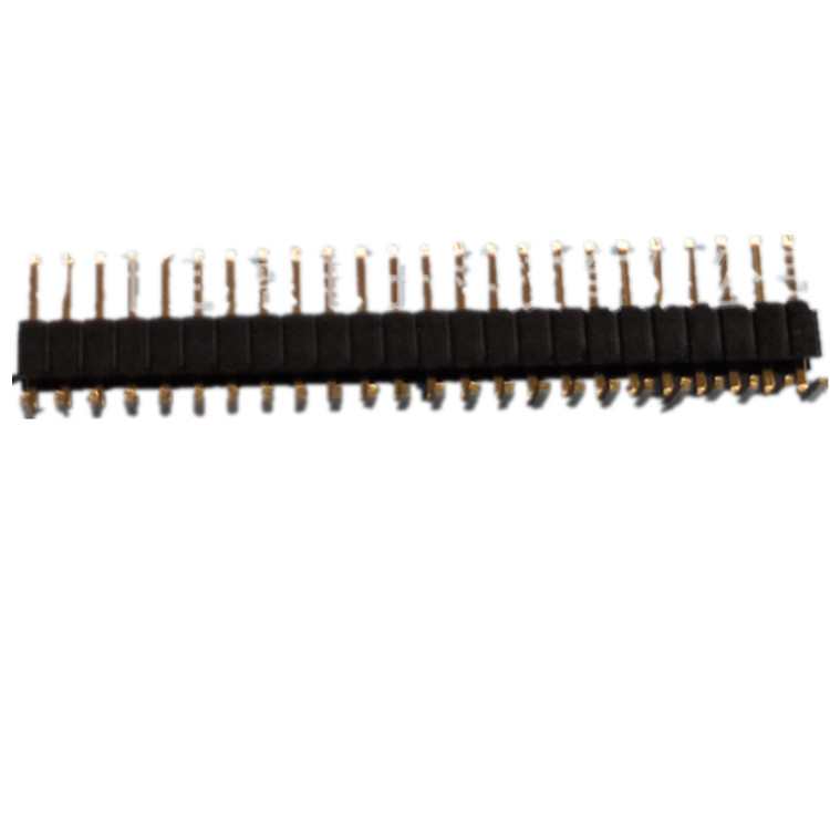1.27间距排针 单排弯针 1~50P 胶高1.0/1.5/2.0/2.5 板对板连接器