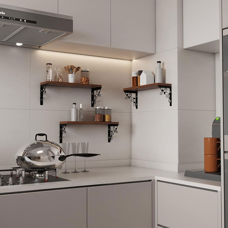 Organizador de almacenamiento de madera estante de almacenamiento sala de estar decoración de la pared estante de madera suministro directo de fábrica simple pantalla