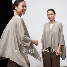 ＜实用派＞日本多功能空调房披肩女外搭春夏防晒罩衫气质坎肩开衫