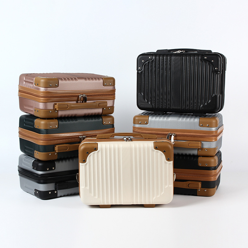 Suitcase, Small Luggage, 14inch Boxes, Packing Box, Mini Travel Box, Gift Box, Carry-On Suitcase, Portable