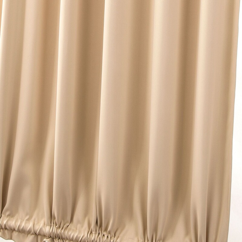 Factory Wholesale Direct Sales Cross-Border Curtain Finished Rod Door Curtain High-Precision Solid Color Curtain French Door and Window Curtain