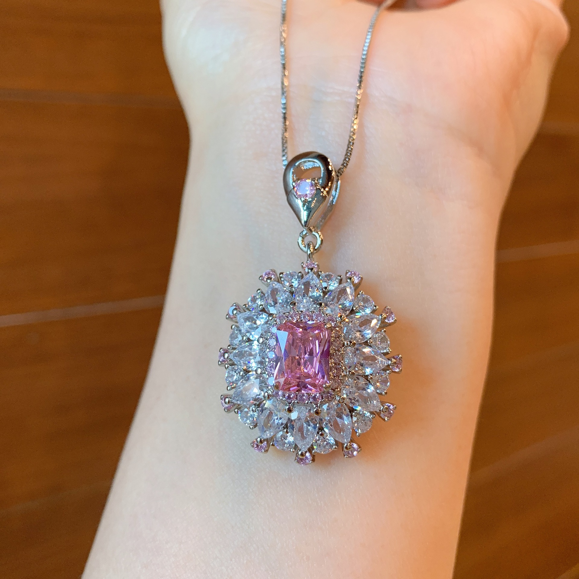 Lady Geometric Copper Gold Plated Rhinestones Rings 1 Piece