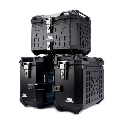 quick release three boxes, Motorcycle trunk