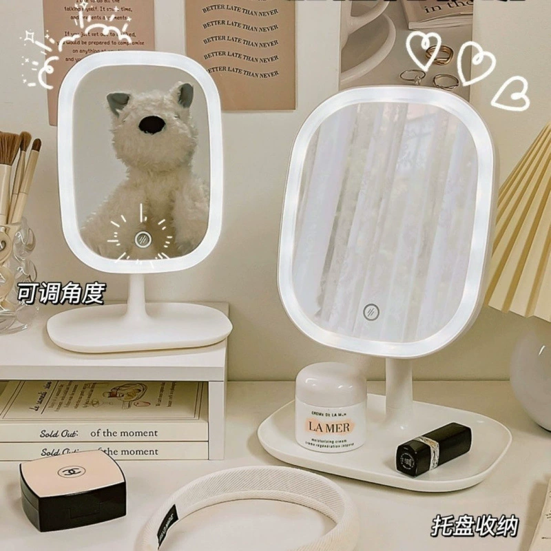 Smart dressing table with light for bedroom for students, table fill light, mirror