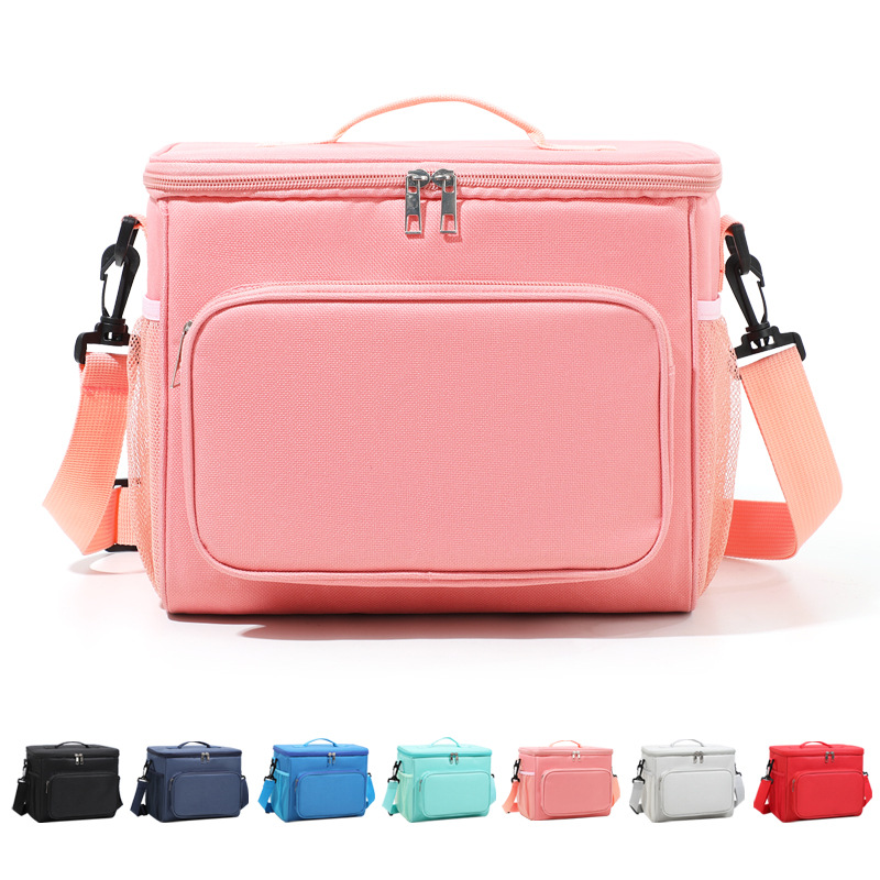 Nuevo Amazon al aire libre picnic gran bolsa de hielo de gran capacidad portátil bolsa de almuerzo aislante bolsa de comercio exterior bolsa de almuerzo