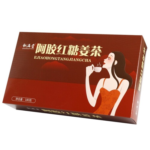 Deer Bone Glue Red Sugar Ginger Tea 180g Gift Box Shandong Dong'e Sales Promotion Live Streaming Kuaishou E-commerce Supply
