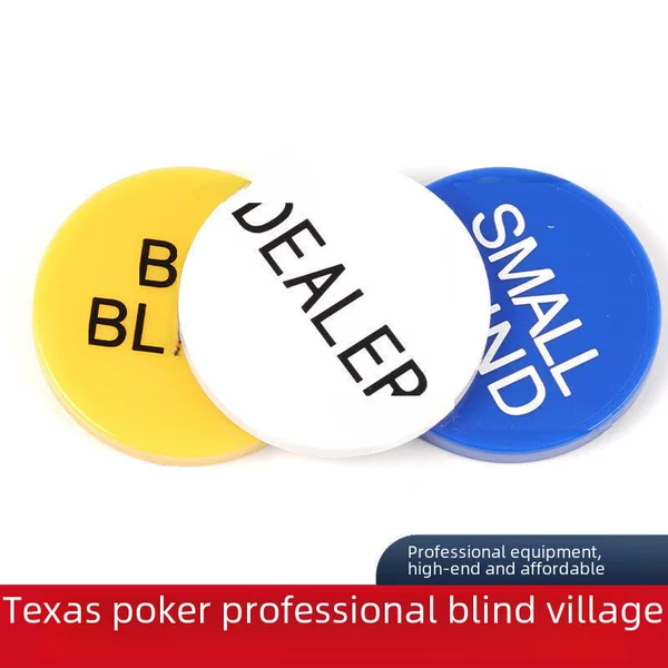 Texas poker accessories Zhuang brand Zhuang film Zhuang code large small size dealer Zhuang code chip digital round wear-resistant