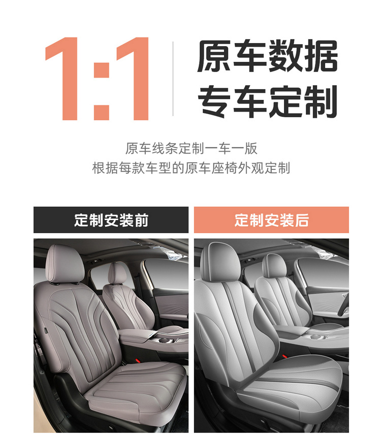 2025 New Model Special Car Roewe M7Dmh Nappa Leather Car Seat Cushion Fully Surrounded Perforated Special Seat Cover
