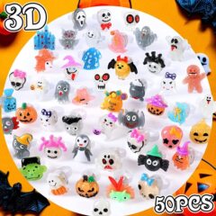 新しいハロウィーンクリスマスフラッシュリング子供発光指輪ledカボチャ鬼頭指灯卸売り