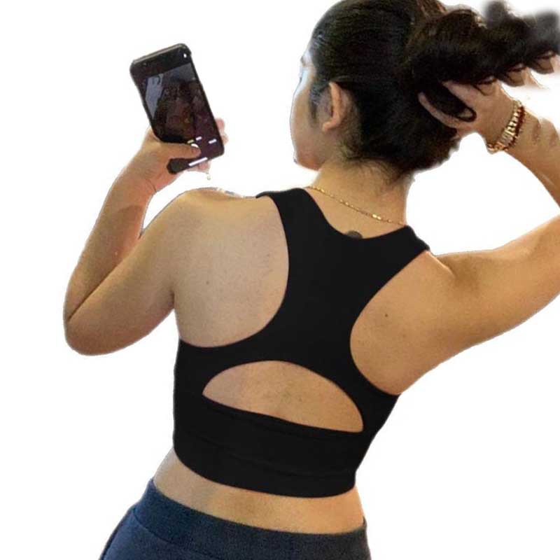 Women's Sexy Deep V Vest Tight Backless Racer Vest Sports Yoga Top Cross-Border E-Commerce Wholesale Now H