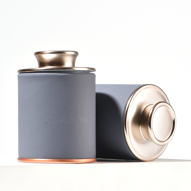 Portátil pequeña olla de té tarro de té caja de embalaje Té Negro Té Verde Oro Junmei túnica roja tarro vacío Universal Tarro de papel de tamaño pequeño