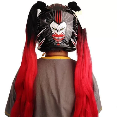 Motosiklet dəbilqələri: Motorcycle Helmet Decoration Ponytail