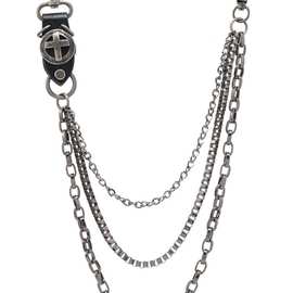 灵魂对撞 SoulCollision 欧美百搭牛仔裤腰链复古牛皮潮男女裤链