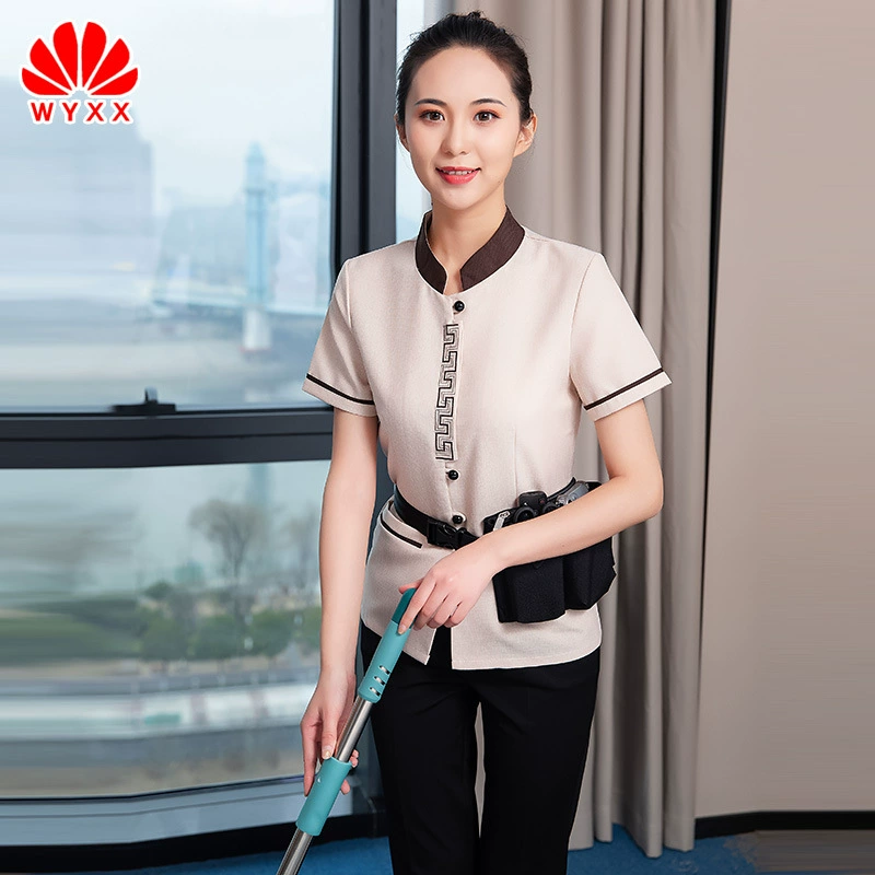 Уборка Рабочая Одежда Летняя одежда с коротким рукавом Гостиничные уборщики Одежда для рабочего номера в отеле Одежда для уборки недвижимости Униформа