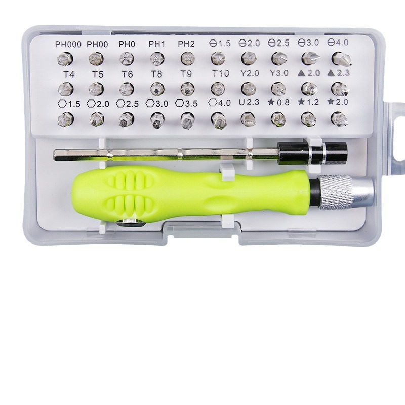 Destornillador de 32 piezas traje de destornillador en forma de cruz Computadora teléfono móvil herramienta de reparación y eliminación de electrodomésticos