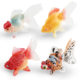 ornamental fish goldfish model children's cognitive crane top red gilded fish koi decorative ornaments toy