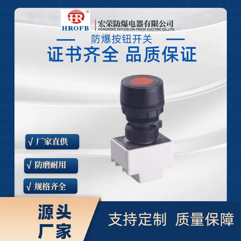 防爆防腐指示灯信号灯旋钮急停按钮开关配电箱带灯元件防爆按钮