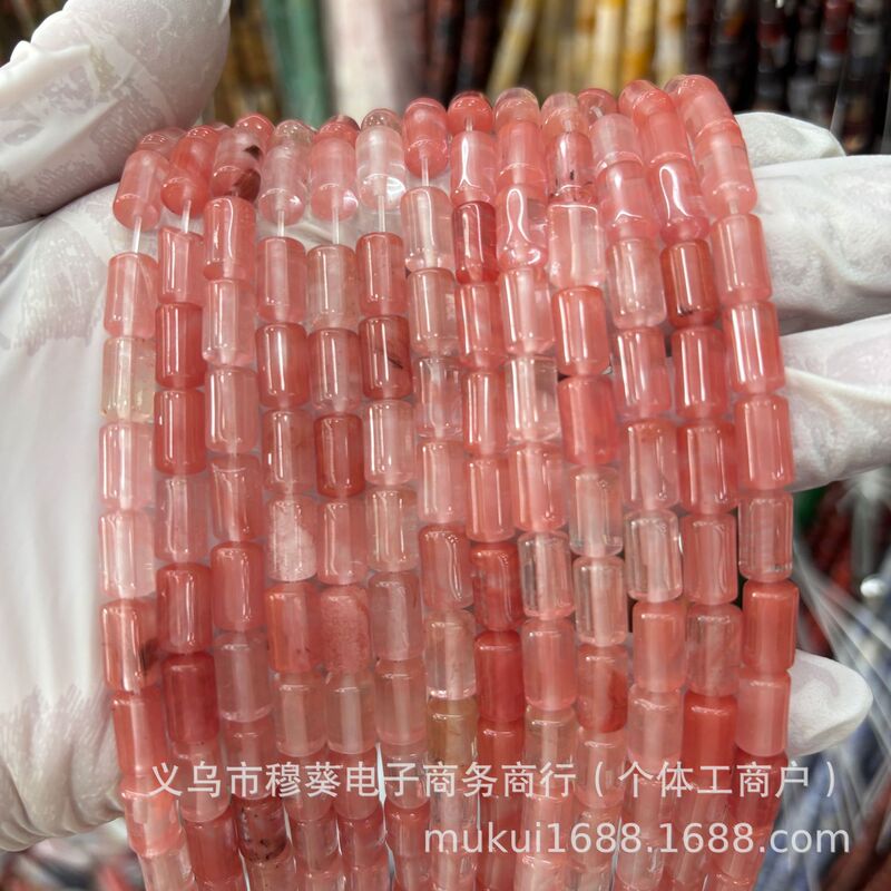 6 × 10 ミリメートル天然石ラウンドエッジ円筒ドラムビーズルースビーズ DIY ブレスレットネックレスジュエリーアクセサリー半完成品卸売|undefined