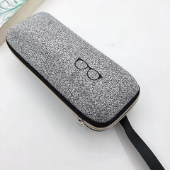 新款絨布eva眼鏡盒韓系小清新學生近視抗壓便攜太陽鏡盒