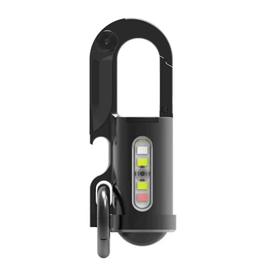 Keychain Flashlight Strong Light UV fənərlər - black-chinese-packaging