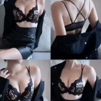 Сексуальное нижнее белье, комплект, лифчик push-up, тонкая лента, красивая спина