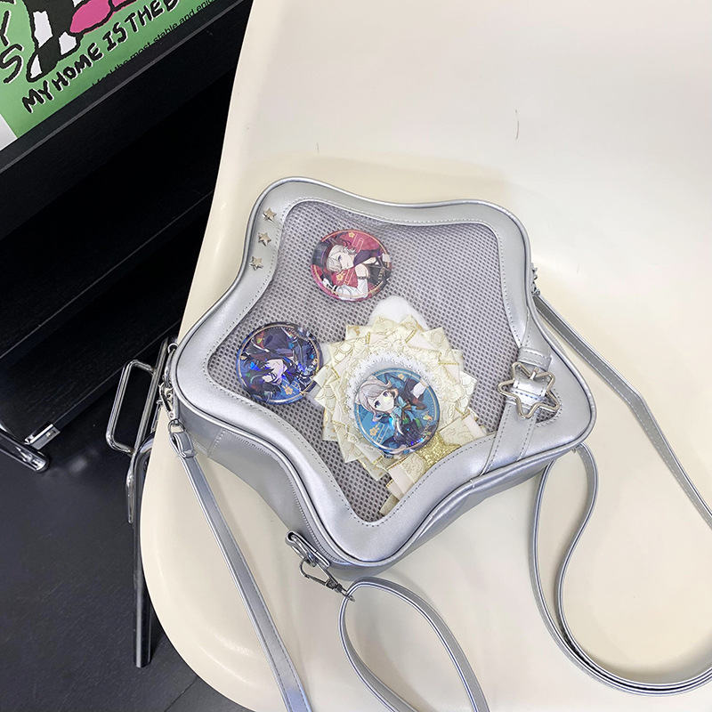Star Girl Backpack Casual 2024 New Korean Style Ins Sweet Cool Girl Personalized Mini Ita Bag - Thumbnail 7