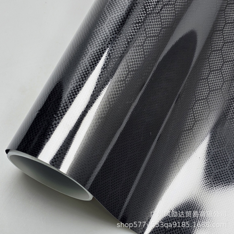 越境新品PET鍛造ひし形銀金炭素繊維中控内装亮黒色バックミラー全車体フィルム|undefined
