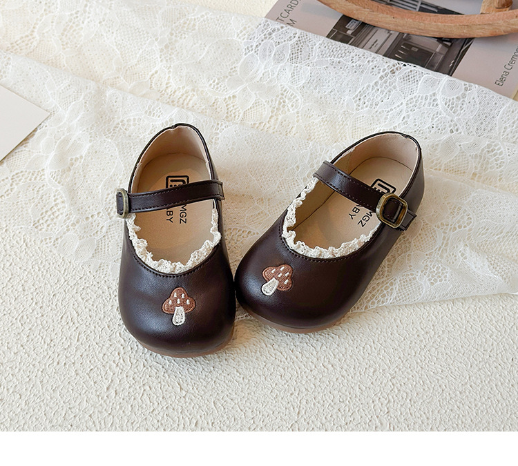 Prinzessin Lederschuhe Für Mädchen Mit Weicher Sohle Und Spitze_voghion.com