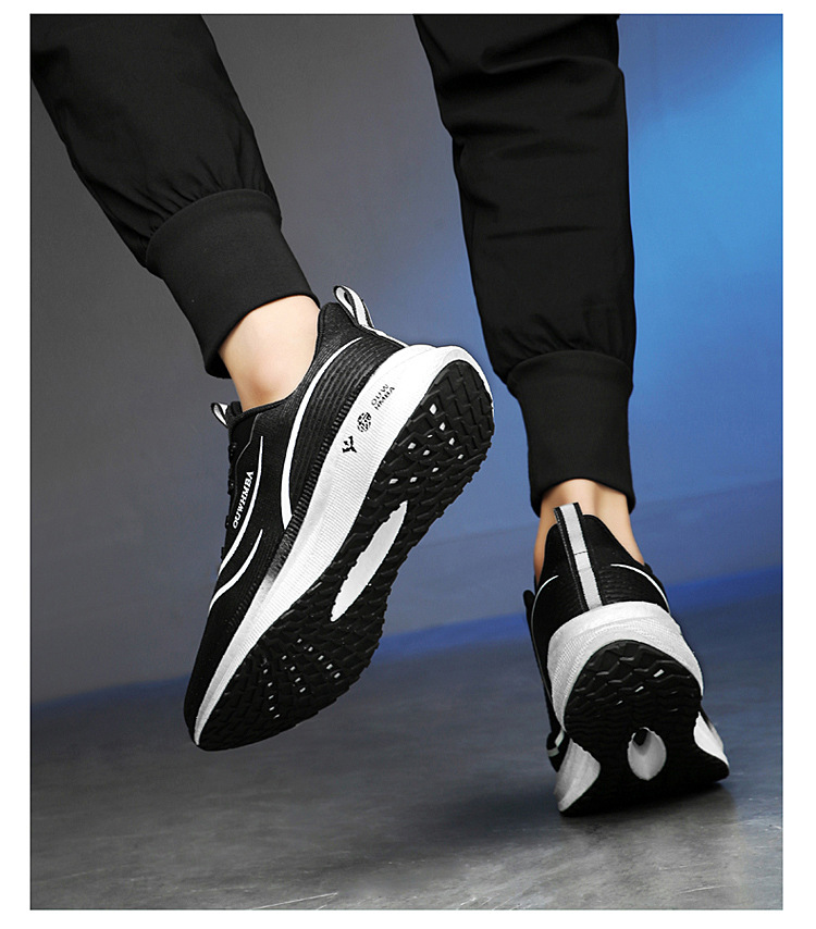 Carbon Plate Running Shoes Breathable Shock Absorbing Trainers_voghion.com