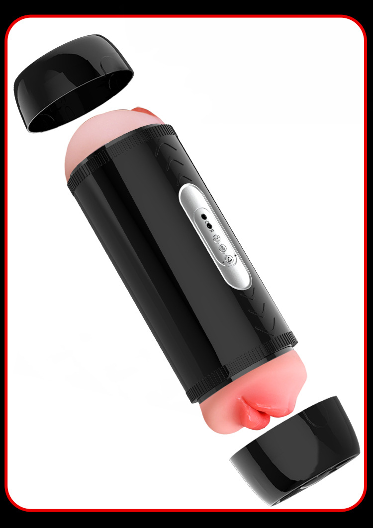 Jiuai Lubа PRO Automatic Vibrating Double-Headed Male Masturbator with Sound — detail image 11