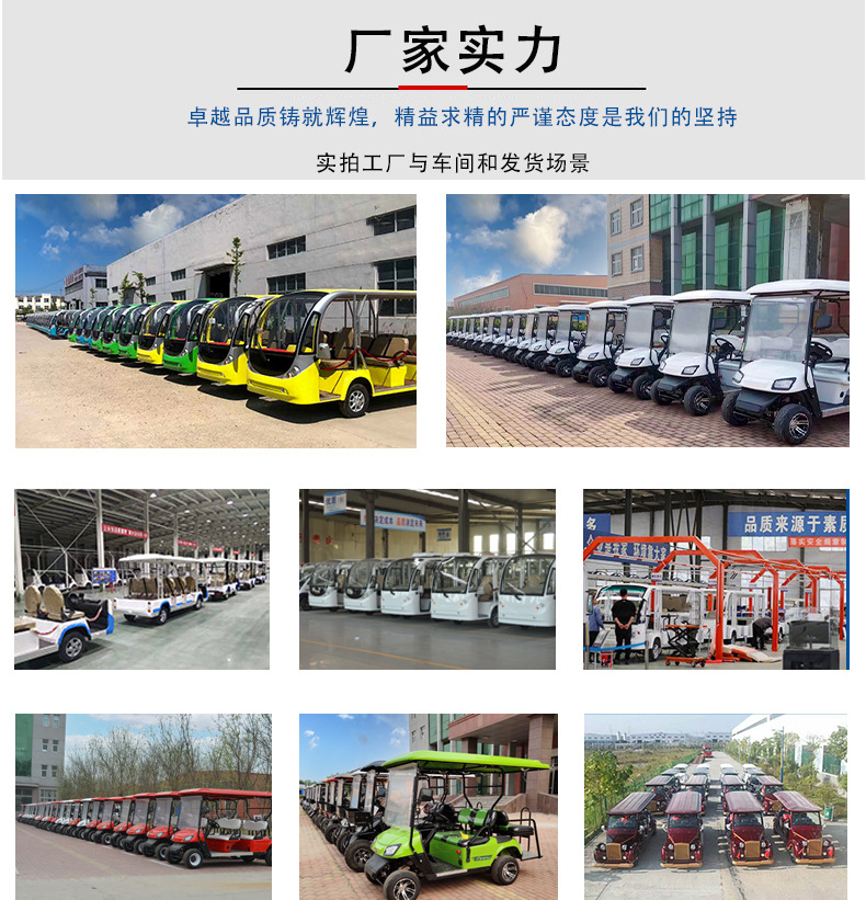 Electric Golf Cart Scenic Area Tour Car Hotel Reception Club Off-road Beach Car Sightseeing Car RV