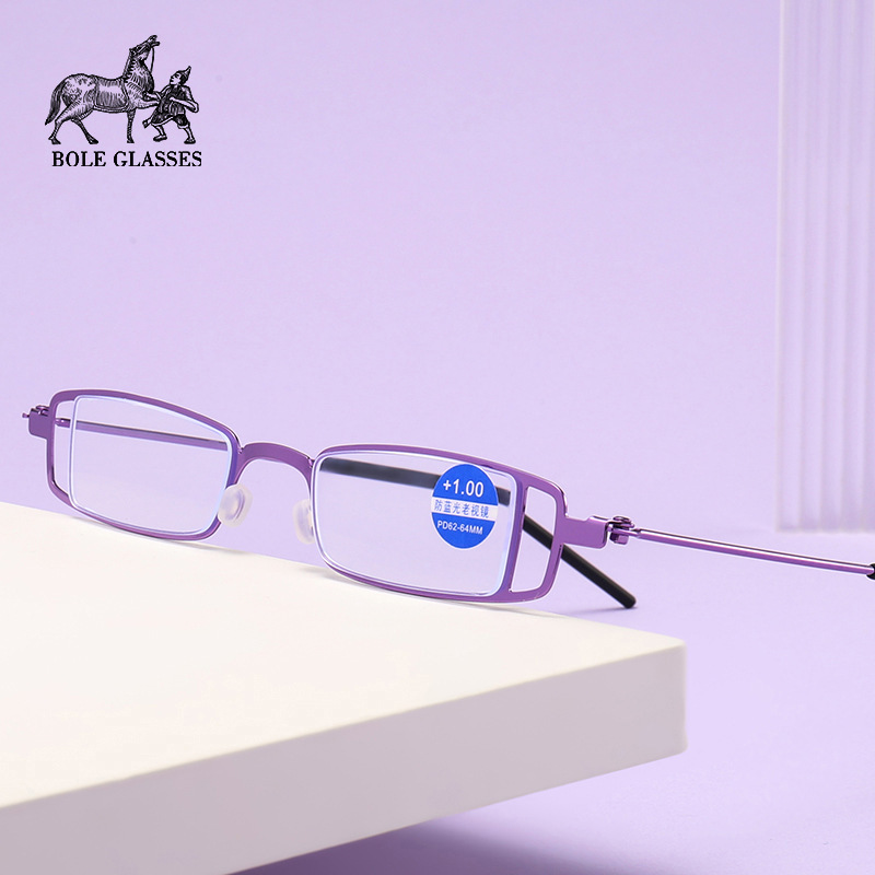 メーカーの新型高級感ファッション風金属老眼鏡ブルーレイ防止シンプル眼鏡フレーム|undefined