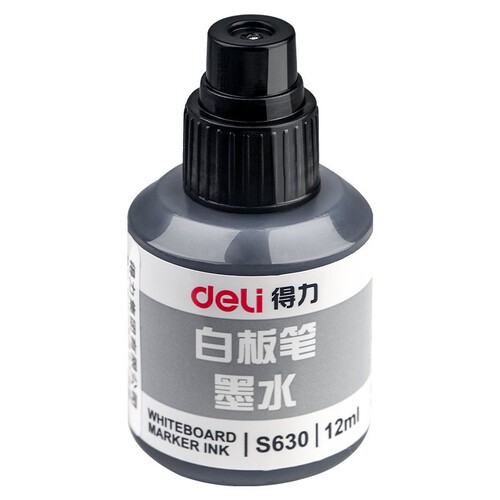 Deli whiteboard pen ink can be refilled with large-capacity refill liquid and can be erased black red blue barrel wholesale