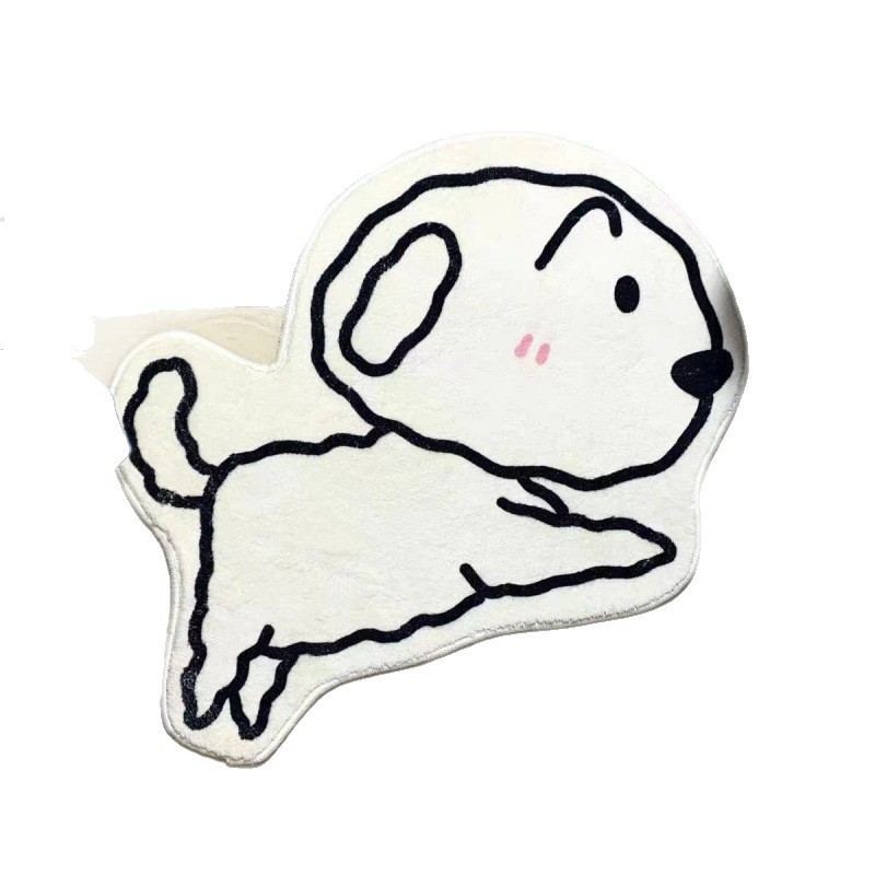 かわいいクレヨンしんちゃん漫画フットマット模造カシミヤ寝室ベッドサイドブランケット装飾フロアマット浴室ドアマット吸水性|undefined