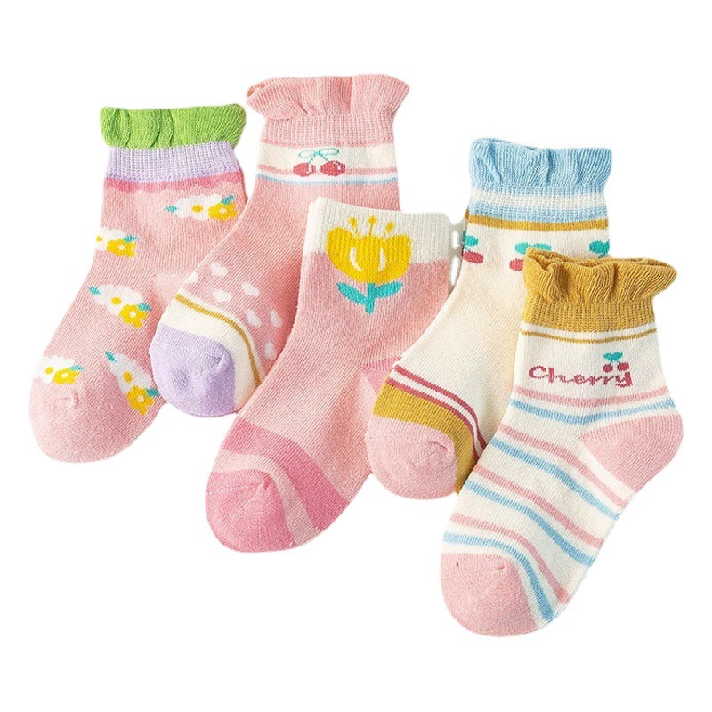 Осенне-зимние новые детские хлопковые носки, детские теплые носки с героями мультфильмов в японском студенческом стиле, детские носки оптом