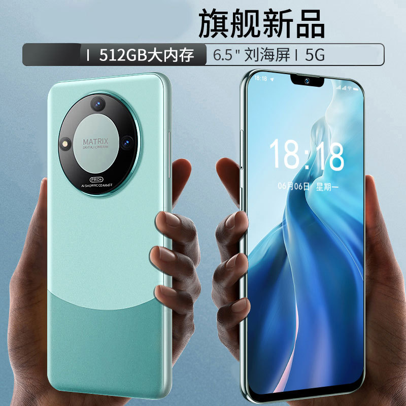 【Official Genuine Product】2026 New 60Pro Gaming Smartphone 16+512G Smart 5G Full Network Android Phone