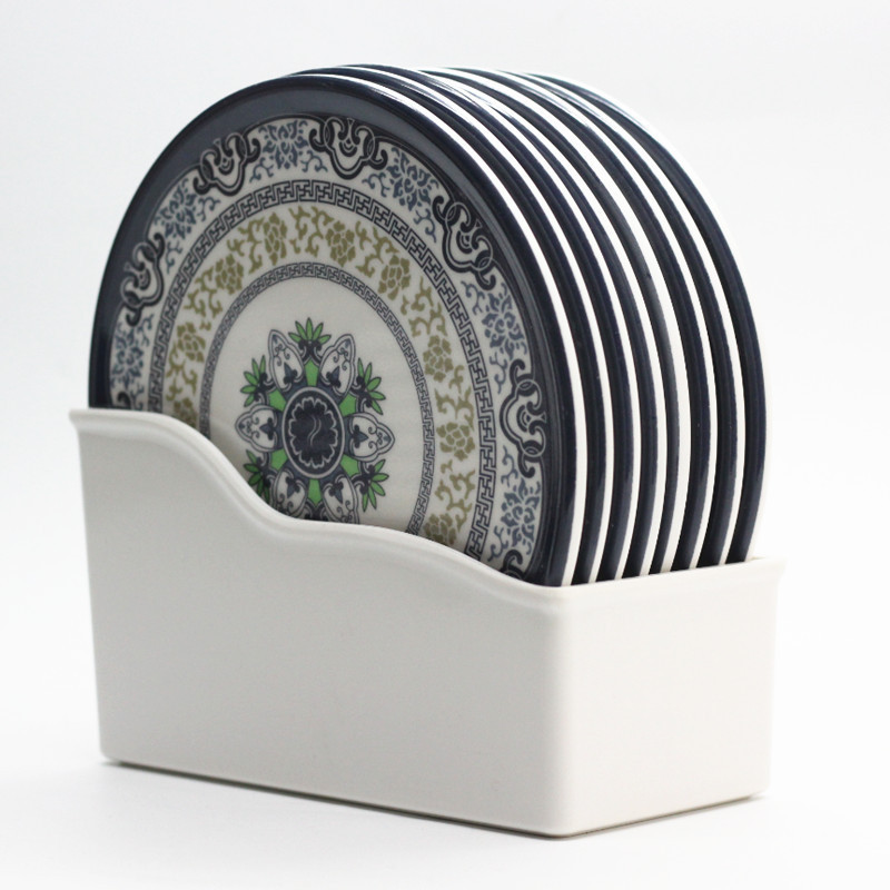 8 Pieces Come with Base Melamine Insulation Mat, Anti-Scalding Table Mat, High Temperature Resistant Bowl Mat, Plate Mat, Dish Mat, Placemat Pot