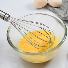 New stainless steel hand whisk flour mixer, mini egg beater cream stirrer baking tool