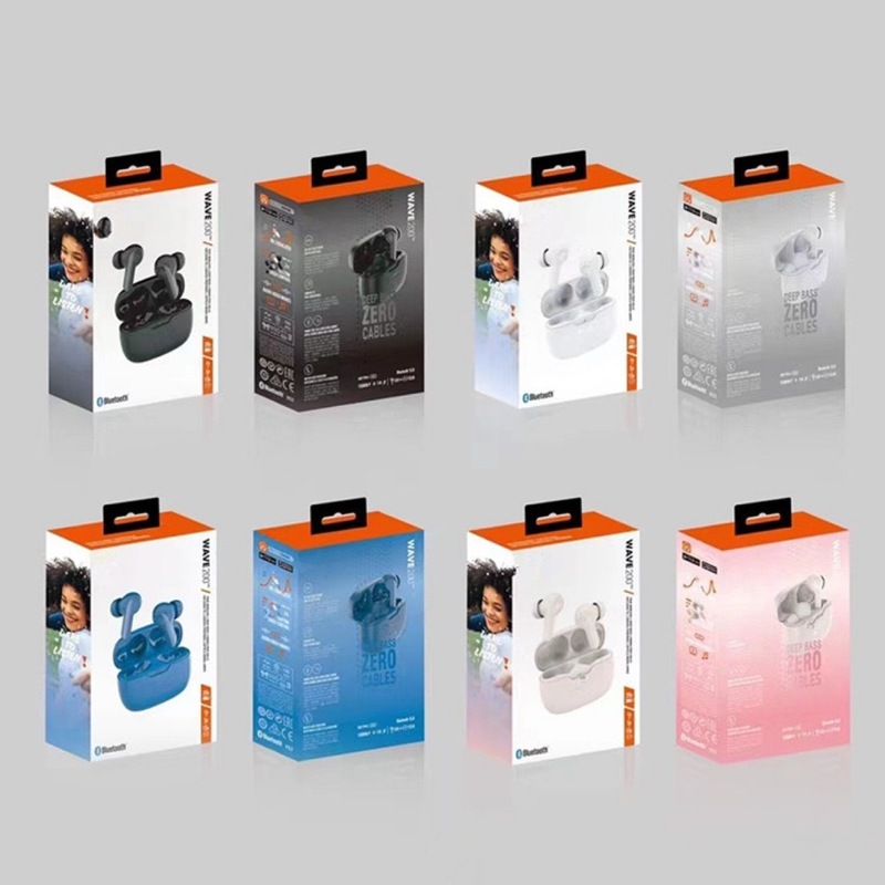 国境を越えて適用される JBL Wave200 TWS 完全ワイヤレス セミインイヤー Bluetooth 純正ヘッドフォン ミュージック スポーツ ヘッドフォン|undefined
