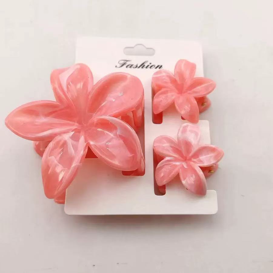 Nuevo cross-border mármol agarrar clips dulce y fresco huevo flor clips de cabello verano de alta calidad tiburón clips de cabello image 53