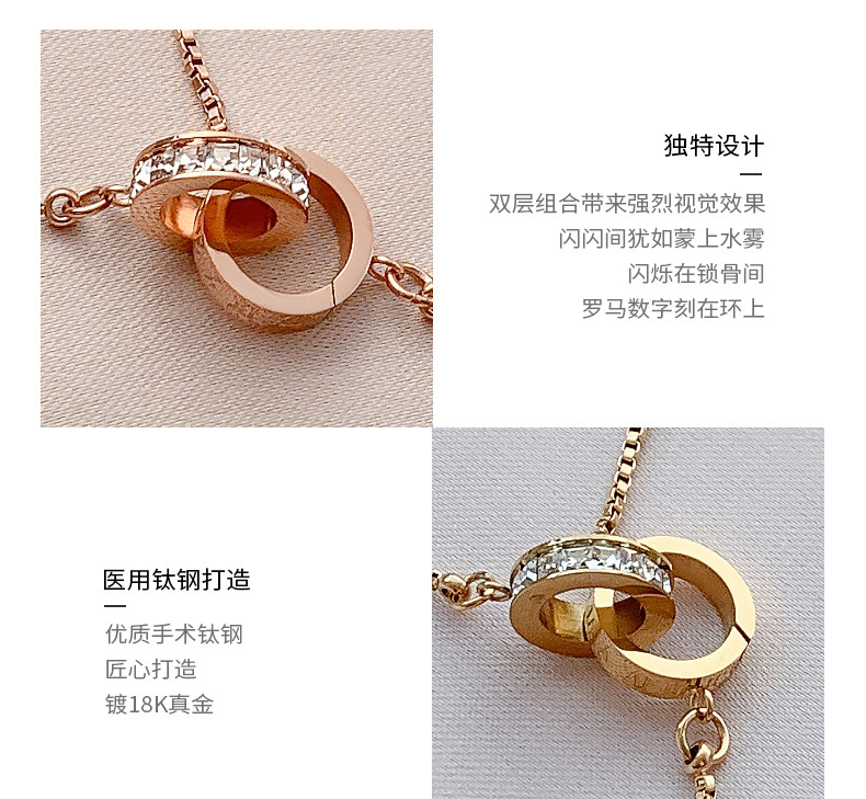 Fashion Simple Double Layered Necklace display picture 4