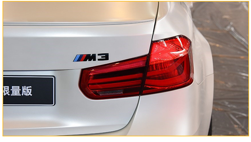 Suitable for Bmw m Rear Tail Car Logo M1M2M3M4M5M6 Word Logo 3 Series 5 Series X6M Modified Fender Label