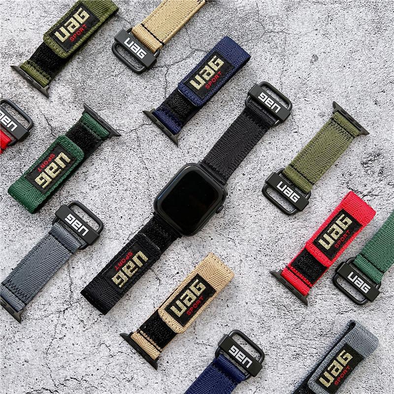Apple Watch strap breathable canvas camouflage wrist strap suitable for iwatch76543se non-original UGA nylon tide