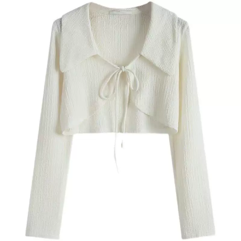 Короткая кардиган-кофта без рукавов, куртка от солнца на лето, стиль Chanel, лёгкая, универсальный размер