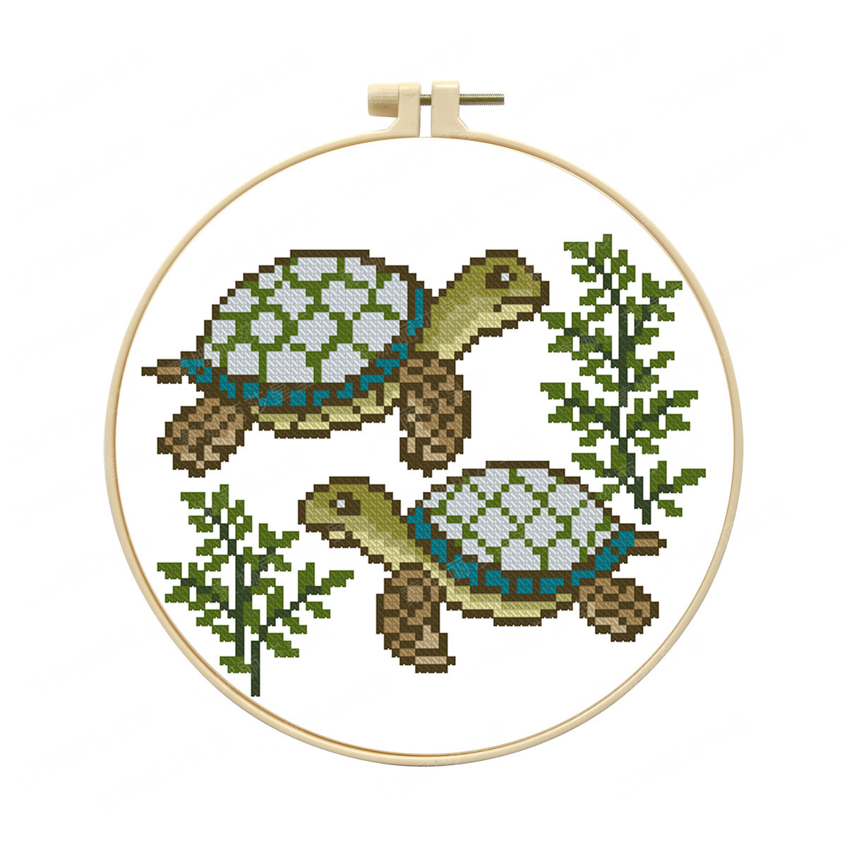 2026 nuevo 11CT bordado cruzado doble tortuga impresión de precisión pintura decorativa de sala de estar fábrica al por mayor image 5