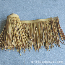 景区人造茅草假茅草屋顶户外仿真稻草防火茅草阻燃铝茅草厂家自营