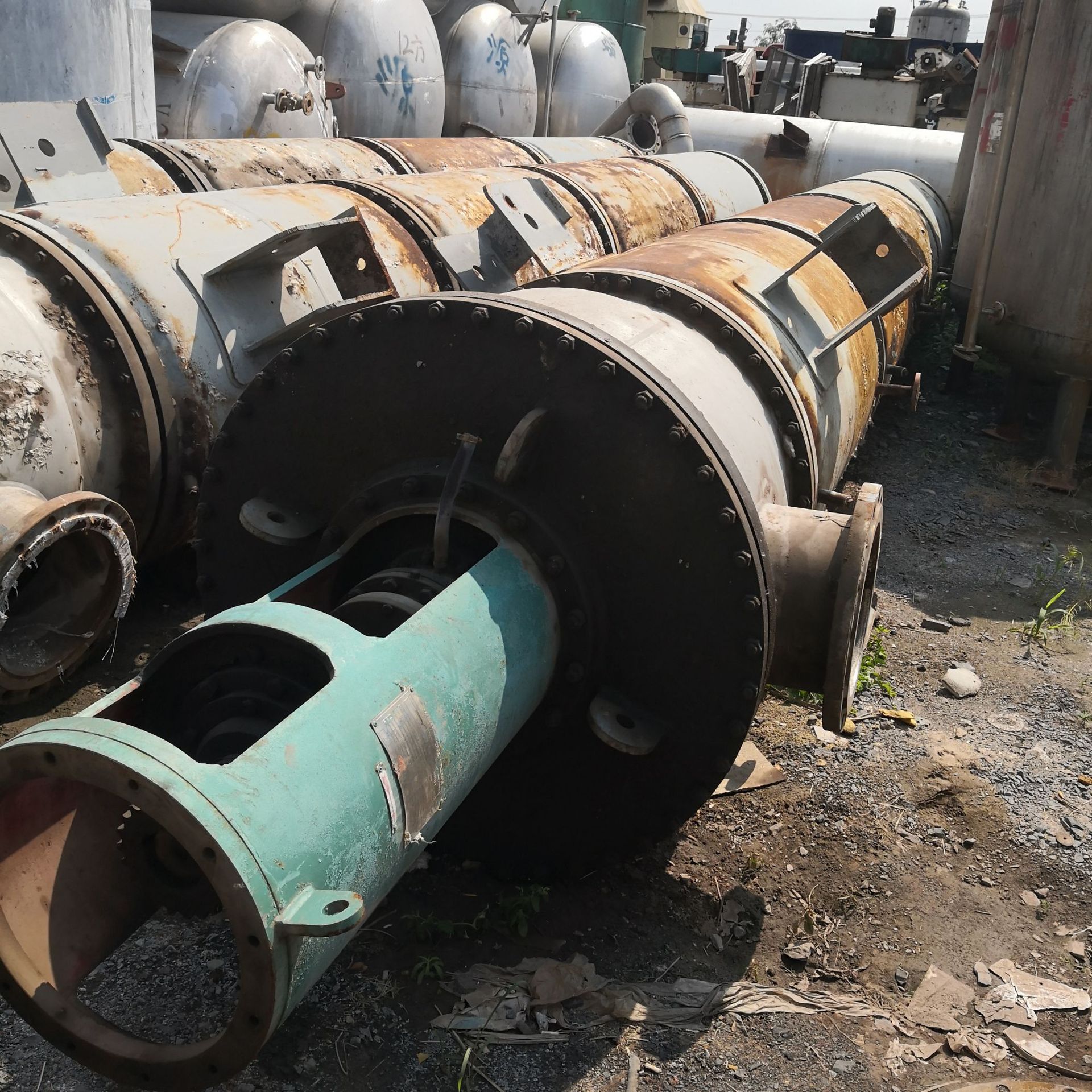 二手蒸发器二手薄膜蒸发器二手20平方刮板式薄膜蒸发器