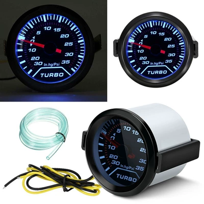 12V 2" Inch 52mm Car Instrument Racing Modification Led Display Turbo Boost Pressure Gauge Racing Modification (automobile instrument) - turbo-turbocharger-meter