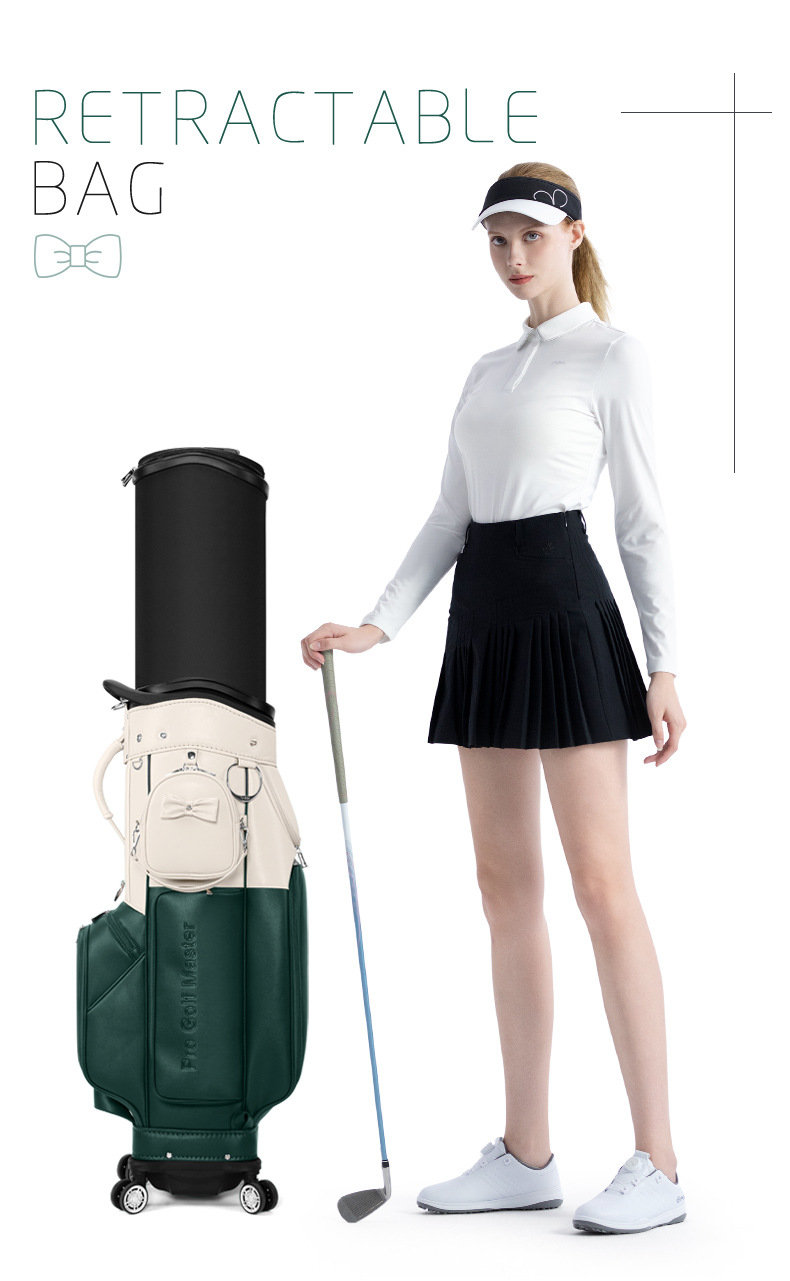 Túi golf hàng không PGM vỏ cứng kính thiên văn bốn bánh 130x28x38 cm — Túi bóng hãng hàng không [túi đeo chéo có thể tháo rời/bằng sáng chế kính thiên văn vỏ cứng/bằng sáng chế cơ đảo ngược] màu be QB176 chi tiết 15